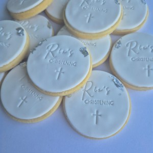 Custom Christening cookies