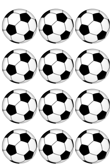 Soccer Ball Custom Edible Image Toppers