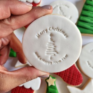 Merry Christmas & Happy New Year Cookie