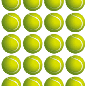 Tennis Ball Custom Edible Image Toppers
