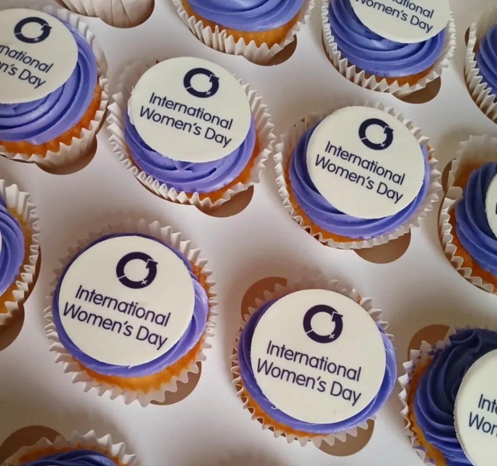 International Womans Day Cupcake Edible Toppers