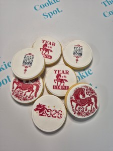 Year of the Horse Edible Image Cookies