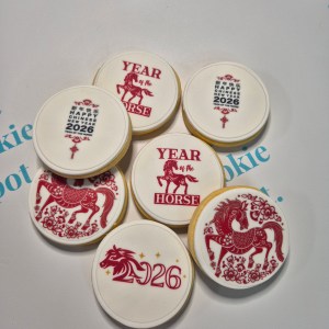Year of the Horse Edible Image Cookies