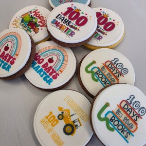 100 days of school cookies