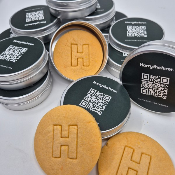 Custom container with cookie