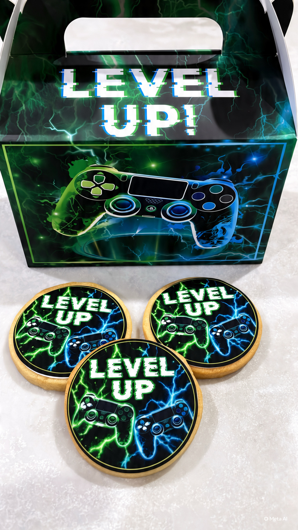 Gaming Pre design edible image topper