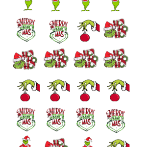 pre design edible image grinch Christmas