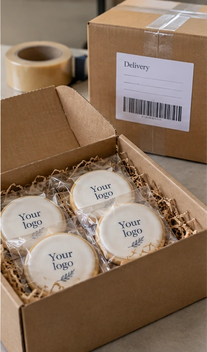 Corporate cookie delivery and shipping