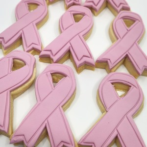 Cookie Breast Cancer Ribbon | pink ribbon breast cancer
