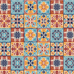 Edible image cake wrap - Moroccan mosaic