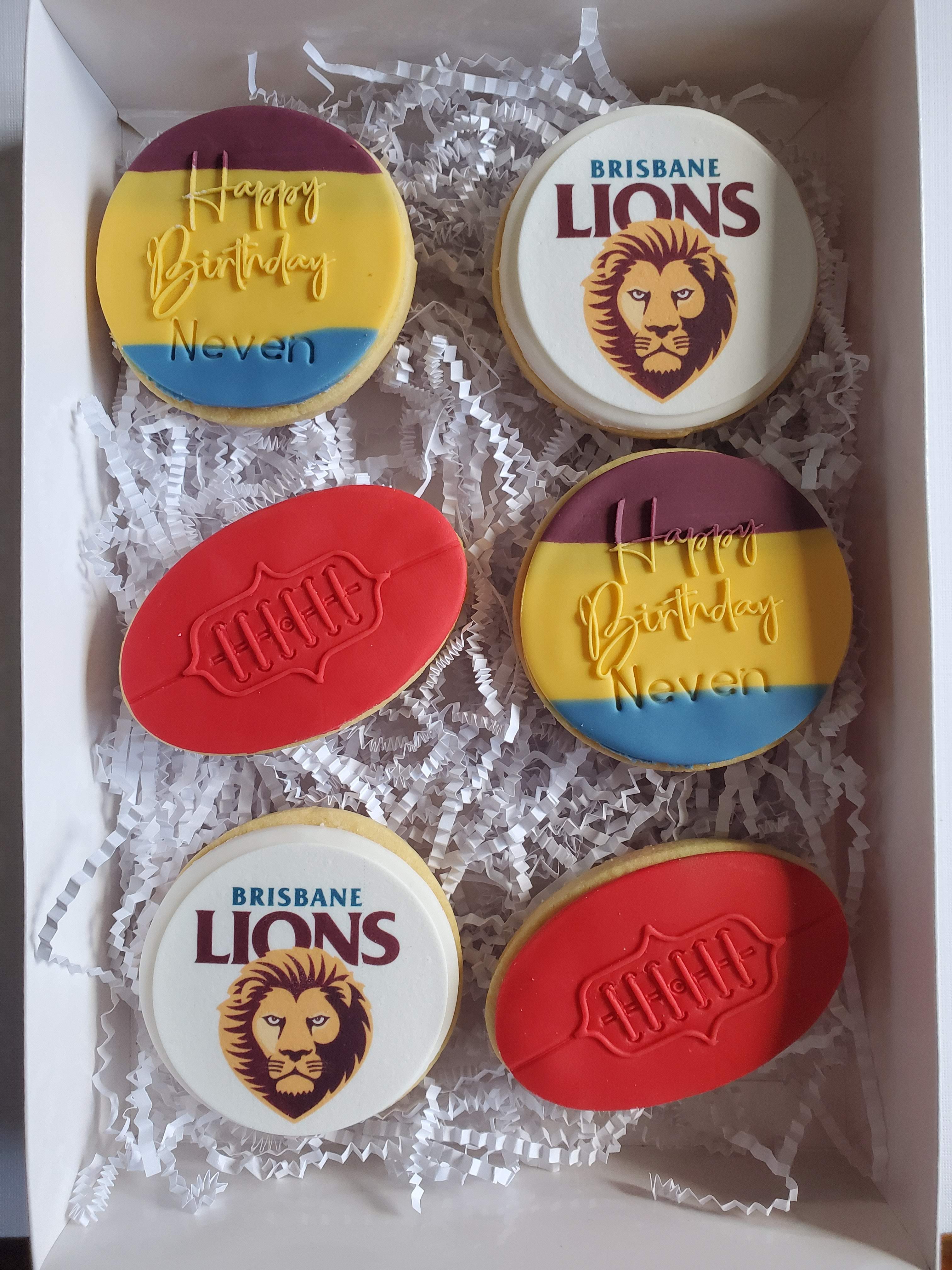 AFL Birthday theme cookies - For the AFL Dad Cookie - the cookie spot
